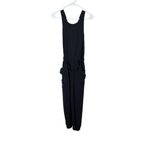 Patagonia Jumpsuit Womens Small Black Bib Overalls Hiking Pants Pockets‎ Outdoor